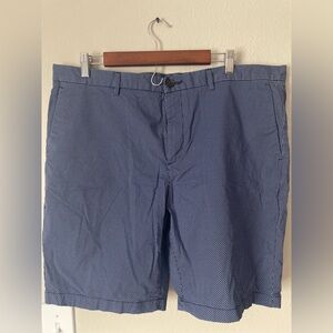Michael Kors Blue Flat Front Men Shorts
